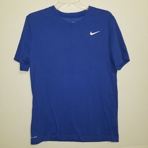 The Nike Tee Blue dri fit Short Sleeve T Shirt Men